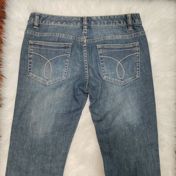 Calvin Klein Jeans Vintage Low Rise Classic 80s Capris Distressed Denim Size 29 - Picture 5 of 12